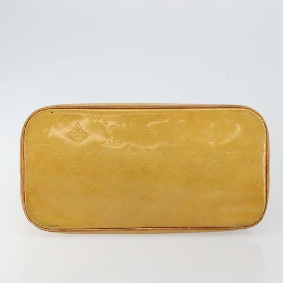 LOUIS VUITTON Monogram Vernis Houston Hand Bag Beige LV Auth - Picture 6 of 16